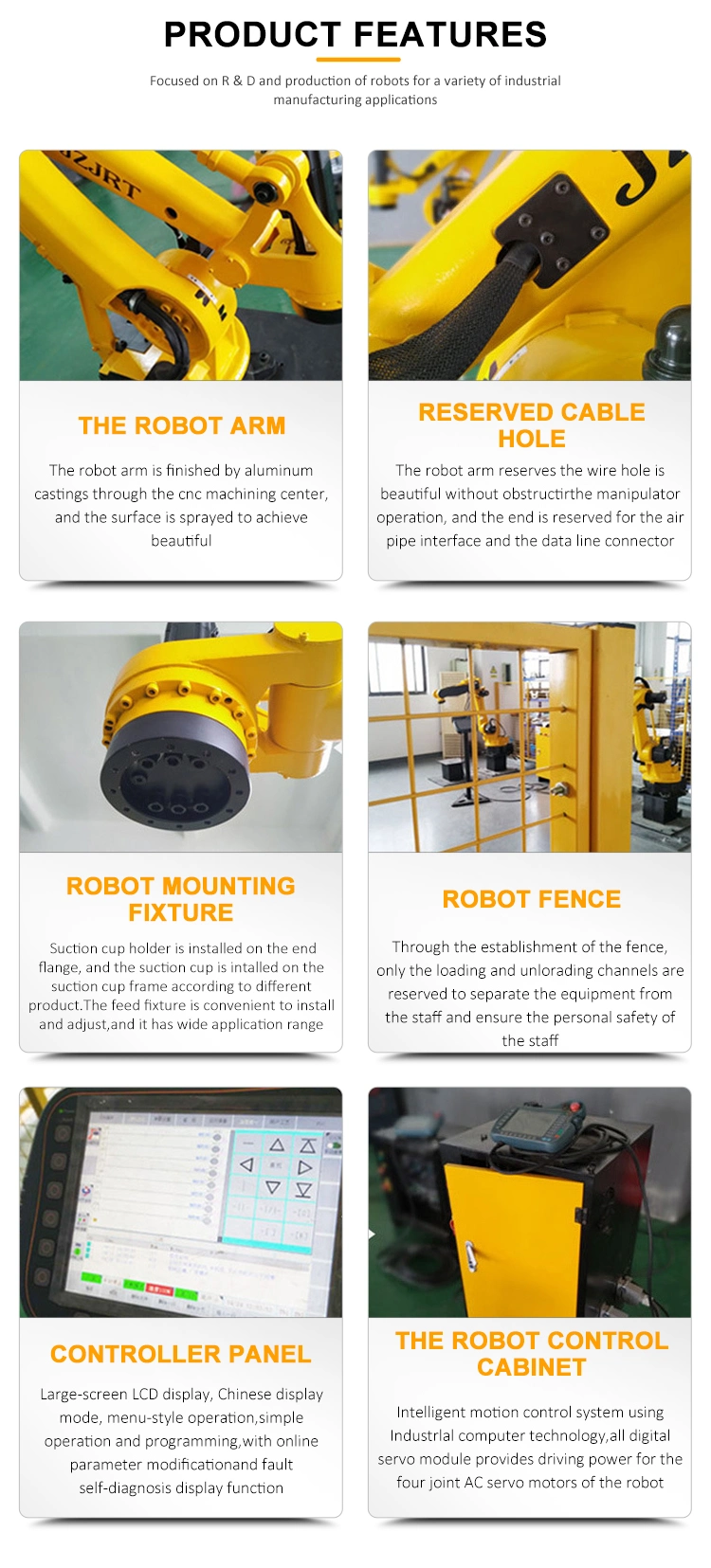 Industrial Robot Arm Parts for Loading and Unloading with Other Auxiliary Equipment