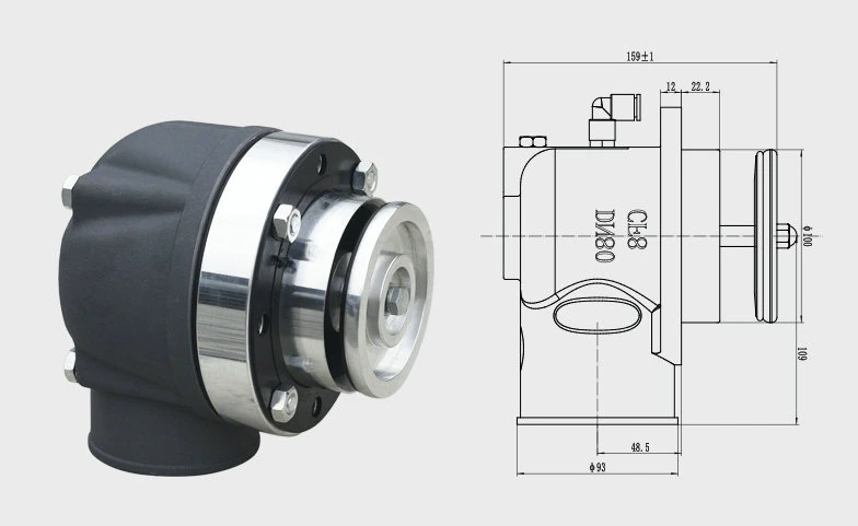 Top Oil Tanker Aluminum Gas Vapor Recovery Control Valve