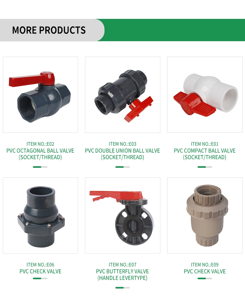 Plastic Polyvinyl Chloride Foot Valve, Quick Acting PVC Check Valve, Control Valve, Foot Valve, Made in China